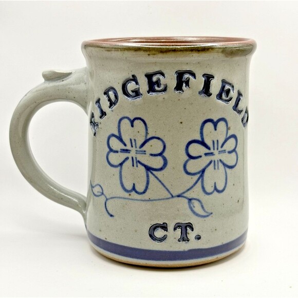 Dan Harvey Salt Glazed Pottery Coffee Mug Cup RIDGEIELD CT Used - Picture 1 of 10